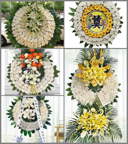 湖北襄阳市襄城区欧庙镇九屋村花圈速递